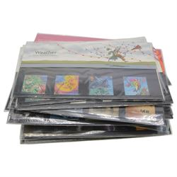 Queen Elizabeth II mint decimal stamps, mostly in presentation packs, face value of usable postage approximately 380 GBP