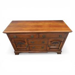 Early 20th century Arts and Crafts walnut sideboard