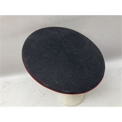 Royal Military College Sandhurst parade uniform with peaked cap and two-piece mess dress, all bearing historic manuscript labels for J.E.A. Baldwin, possibly Air Marshal Sir John Eustace Arthur Baldwin (1892-1975) who served in the British Army 1910-18 & 1944-58 and in the RAF 1918-44.