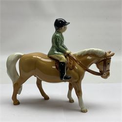 Beswick boy on palomino pony No 1500, H15cm