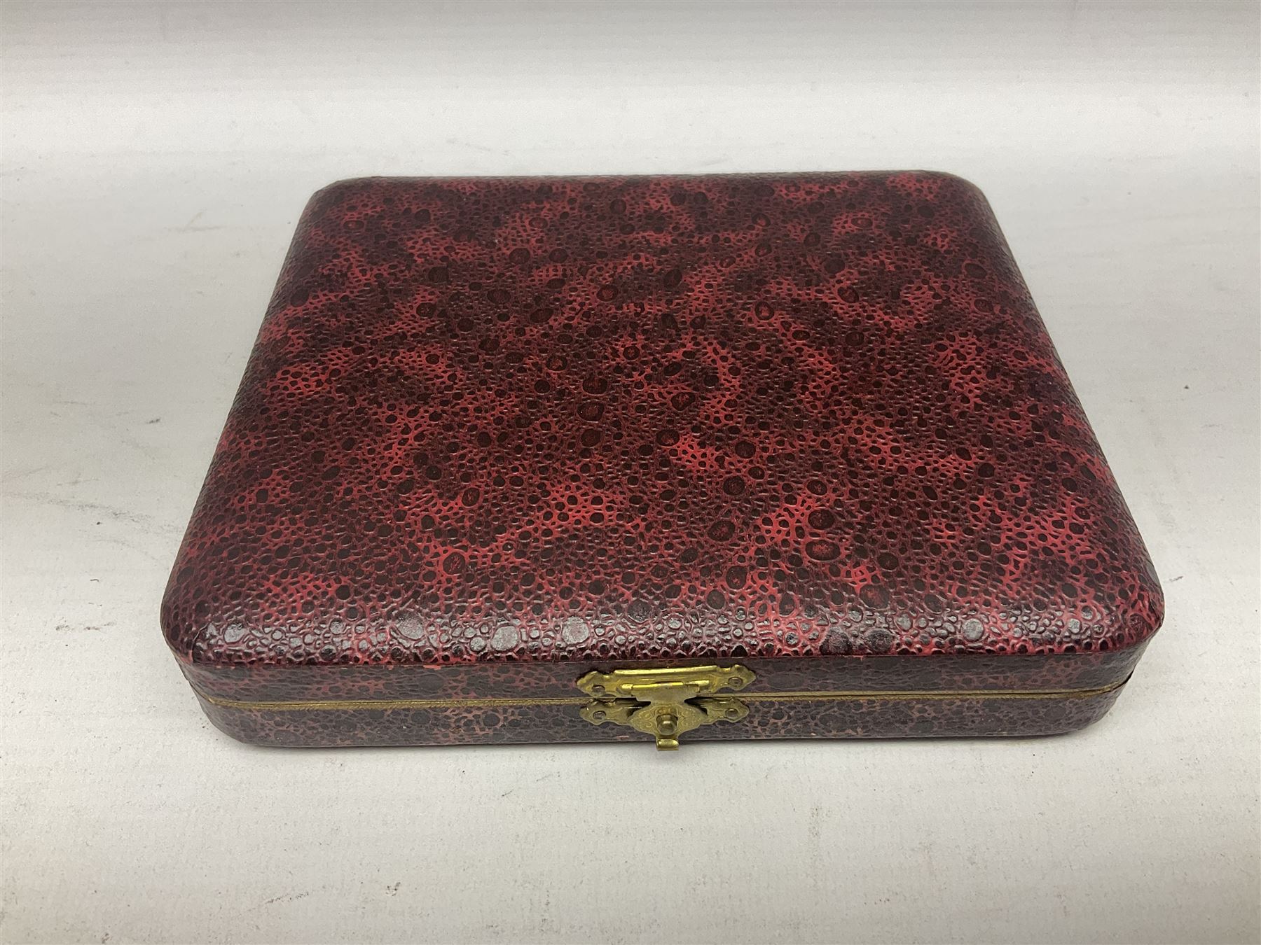 Cased set of six mid 20th century silver coffee spoons, hallmarked Sheffield 1954 and 1956, approximate silver weight 79.6 grams