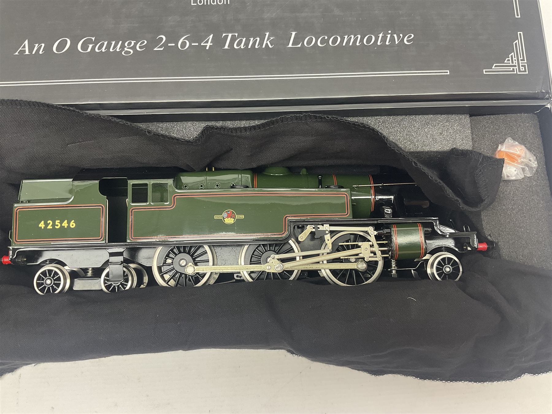 Ace Trains '0' gauge - limited edition E8 Stanier 2-6-4 tank locomotive No.42546 in late BR passenger green with final totem; for two or three rail running; boxed with original packaging and instructions in outer delivery box