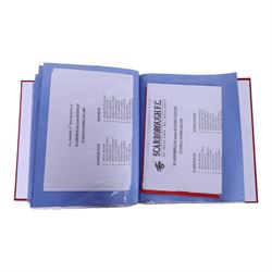 Comprehensive collection of approximately two hundred and twenty Scarborough FC football programmes for the 1999/00, 2000/01, 2001/02 and 2002/03 seasons, all filed within eight dedicated Scarborough FC red Home and Away binders