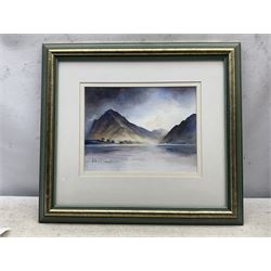 Peter Graham Wood (Yorkshire 1941-): 'Fleetwith Pike - Buttermere Cumbria', watercolour signed, titled verso 20cm x 26cm 