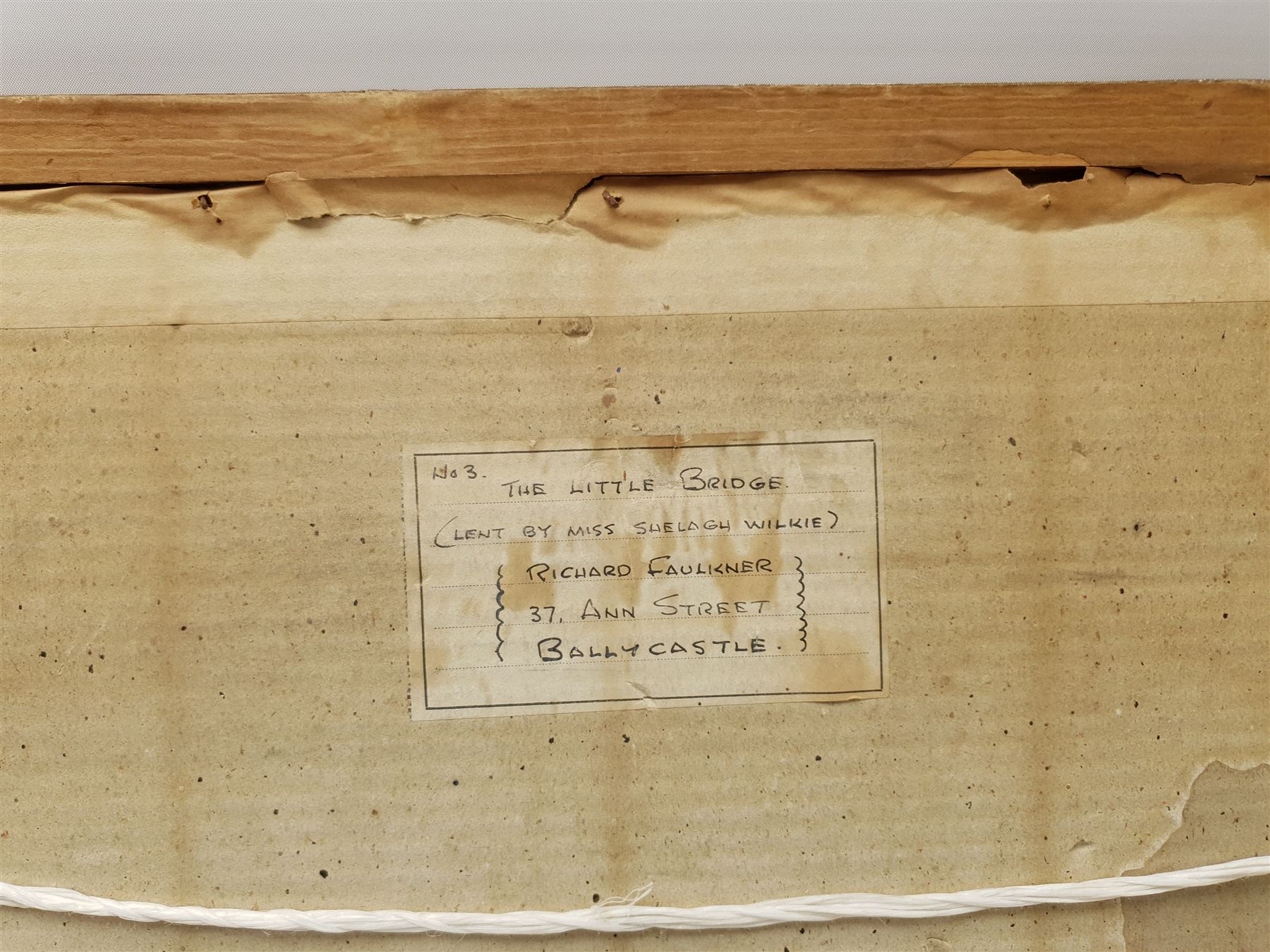 Richard Faulkner (Irish 1917-1988): 'The Tow River Ballycastle', 'The Little Bridge' and Coastal Landscape, three watercolours signed, two titled on labels verso with artist's address, max 26cm x 37cm (3)