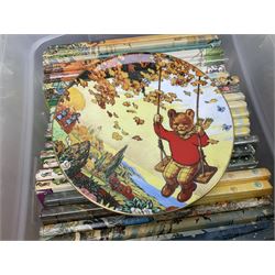 Sixty-eight Rupert Bear Annuals; almost complete run 1954 - 2016, lacking 1960/73/74; some duplicates/triplicates; together with a Wedgwood Rupert Bear Collector's plate (69)