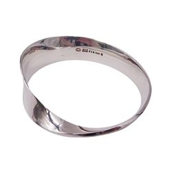 Georg Jensen Mobius silver bangle, desig