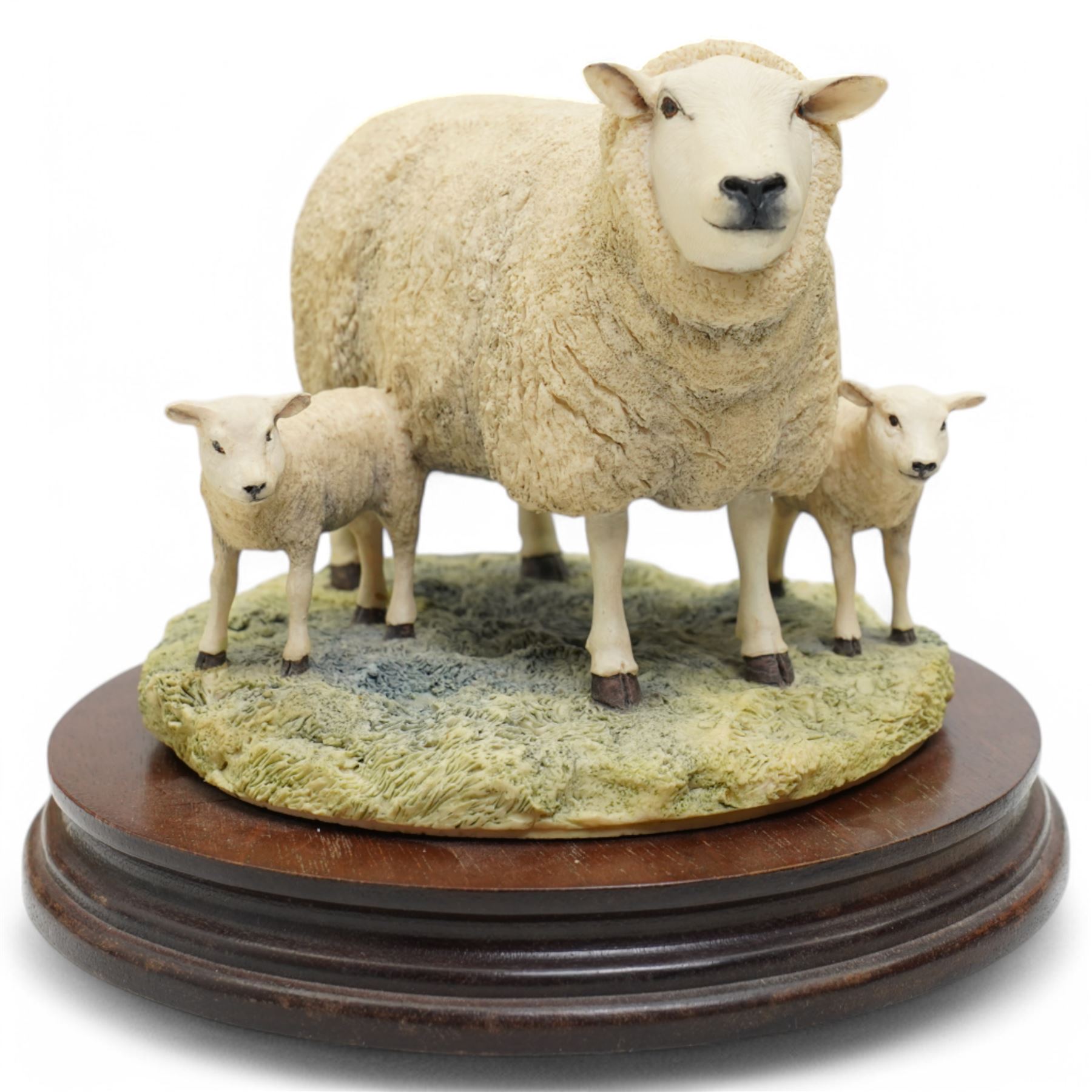  Border Fine Arts 'Coming Home' by Judy Boyt, another 'Texel Ewe and Lambs' by Ray Ayres 729/850 and 'Spring Lambing' by Ray Ayres from the James Herriot collection (3) 