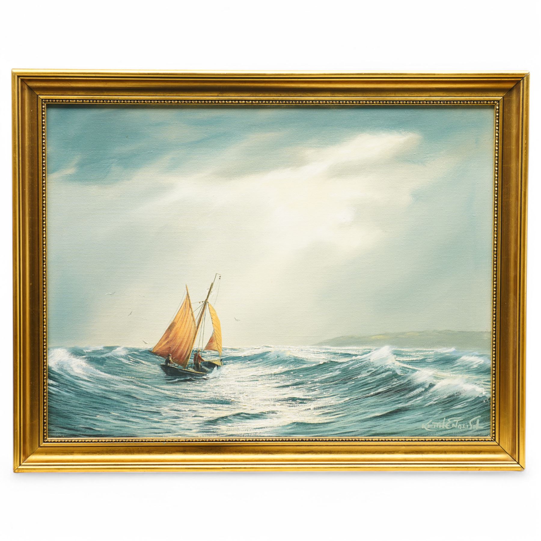 Keith English (St Ives 1935-2016): Sailing Offshore | Paintings ...