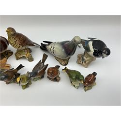 Collection of Beswick figures, to include wren model no 993, Greenfinch model no 2105, Robin model no 980, whitethroat model no 2106, stonechat model no 2274, chaffinch no 991, magpie model no 2305, etc.