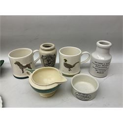 Ceramics and glass including teacups, jars etc, in one box