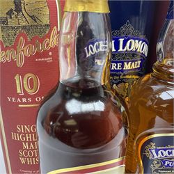 The Invergordon, 10 year old, single malt Scotch whisky, 70cl, 43% vol, Glenfarclas, 10 year old, single malt Scotch whisky 700ml 40% vol and Loch Lomond, single malt Scotch whisky 0.7l 40% vol, all boxed   
