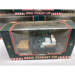 Corgi Eddie Stobart - nine various lorries; nos. two x 59516, TY86705, CC86701, TY86805, 58304, 58401, 56702 & 58112; all boxed (9)