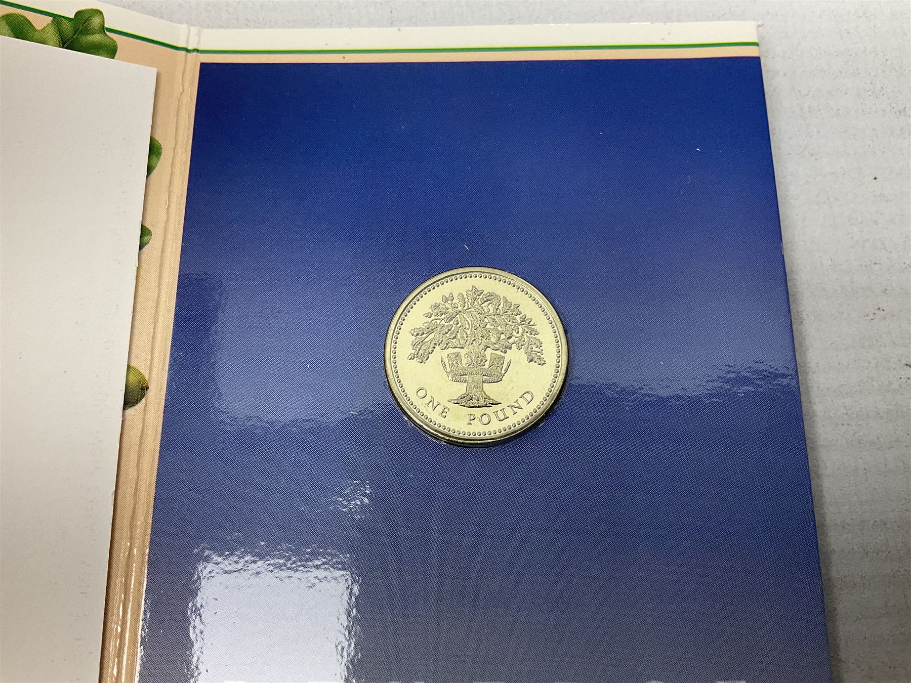 Two Great Britain and Northern Island proof sets dated 1970 and 1971, both with card cases, three 1986 Commonwealth Games commemorative two pound coins, in card folders, and six brilliant uncirculated one pound coins, in card folders