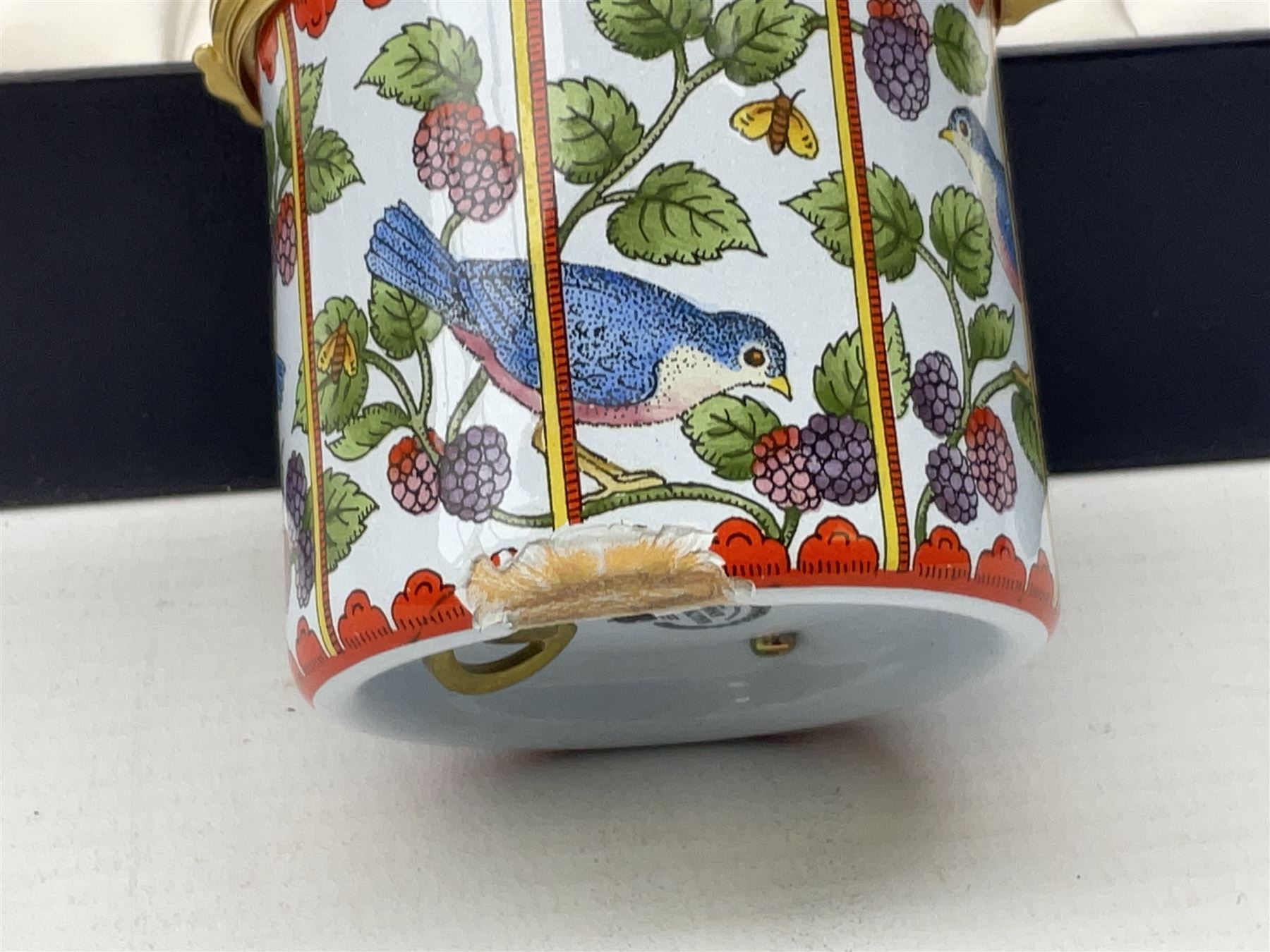 Two Halcyon Days enamel musical boxes, the first example playing Papageno's Song from the Magic Flute by W A Mozart, the second The Carousel Waltz composed by Richard Rodgers for the 1956 film Carousel, each in fitted box 