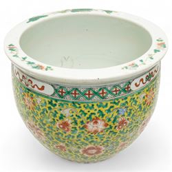 Blue & White Porcelain Jardinière - Trailing Peony Design Blue & White Porcelain Jardinière - Trailing Peony Design