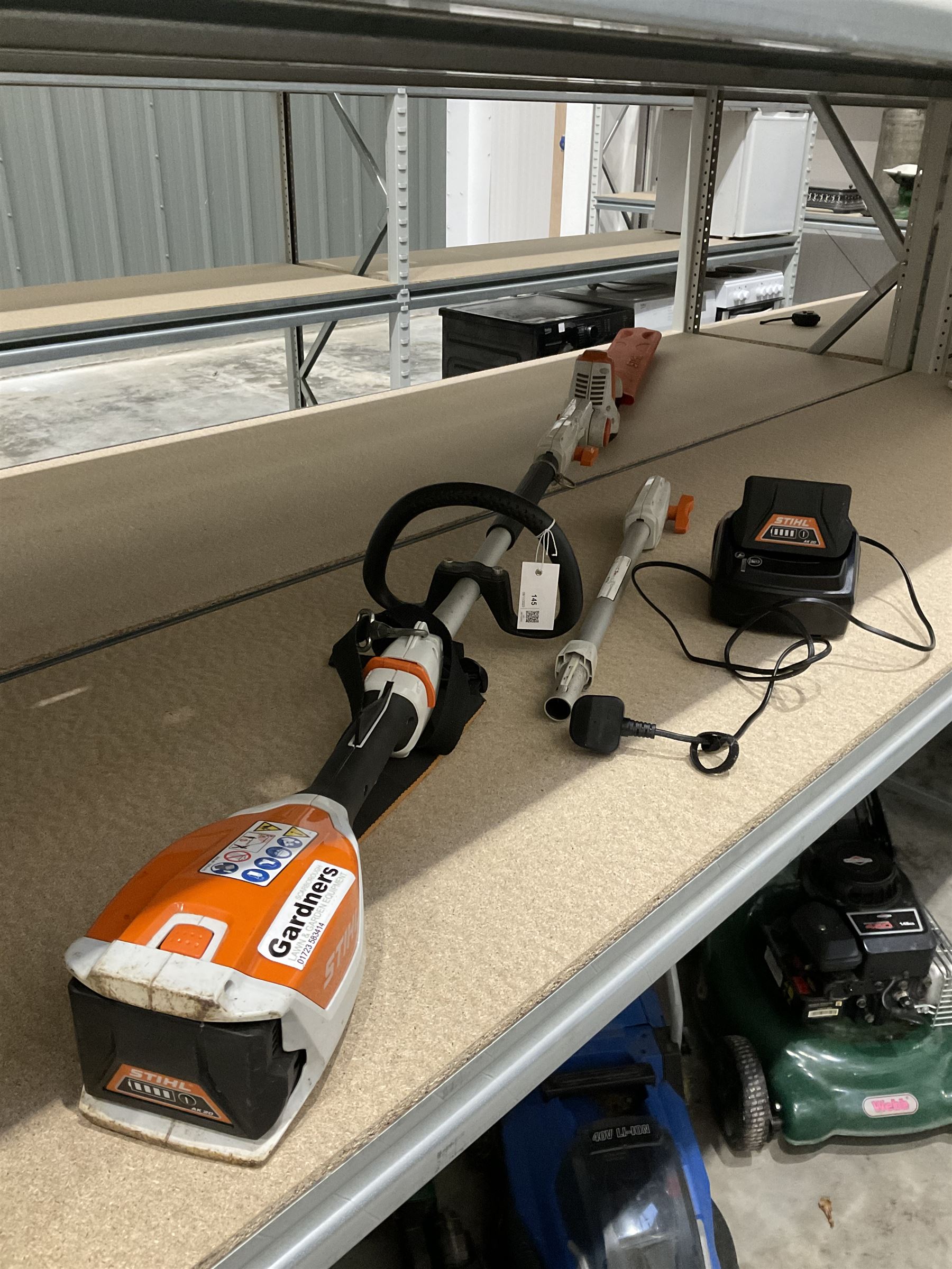 STIHL HLA 56 cordless long-reach hedge trimmer with two batteries and charger - THIS LOT IS TO BE COLLECTED BY APPOINTMENT FROM DUGGLEBY STORAGE, GREAT HILL, EASTFIELD, SCARBOROUGH, YO11 3TX
