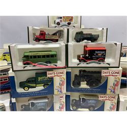 Collection of Days Gone/ Lledo die-cast models including eighteen The Bygone Days of Road Transport, twenty-three Days Gone and twenty-one Hamleys, all boxed (62)