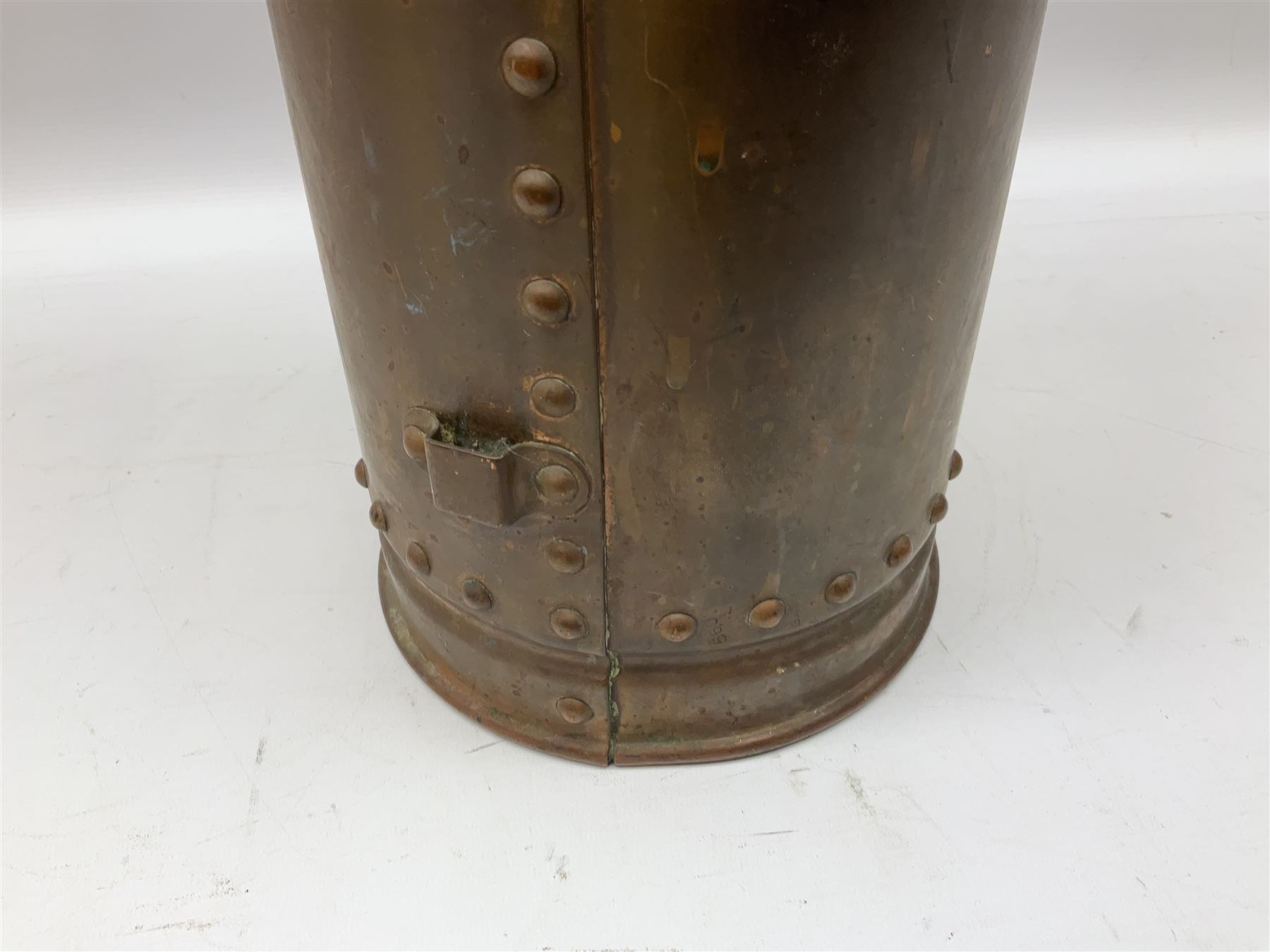 Large copper ‘Waterloo’ fire extinguisher by Read and Campbell Ltd and another Safex example 
