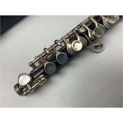 Phoenix two-piece piccolo; in Emerson fitted case