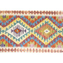 Chobi Kilim multi-coloured ground runner 