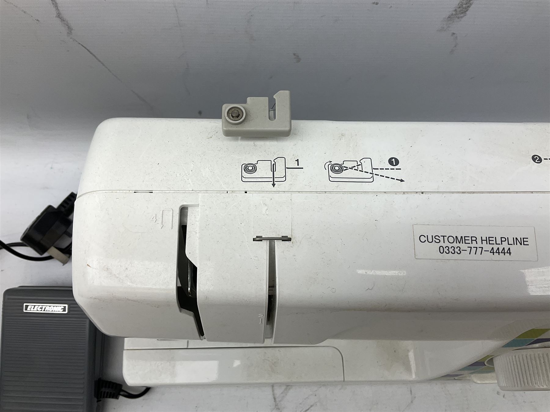 Brother LS14 sewing machine, with foot pedal and power cable, H30cm