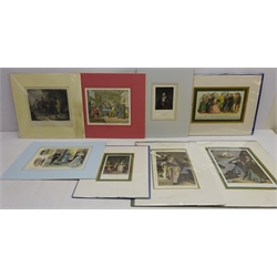  Collection of 19th century and later theatre production engravings and prints unframed max 27cm x 19cm  