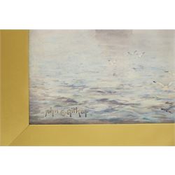 John Ernest Aitken (Scottish 1881-1957): 'Mist on the Mersey', watercolour signed, titled on Chas. Rowley and Co 1910 Ltd label verso 33cm x 49.5cm