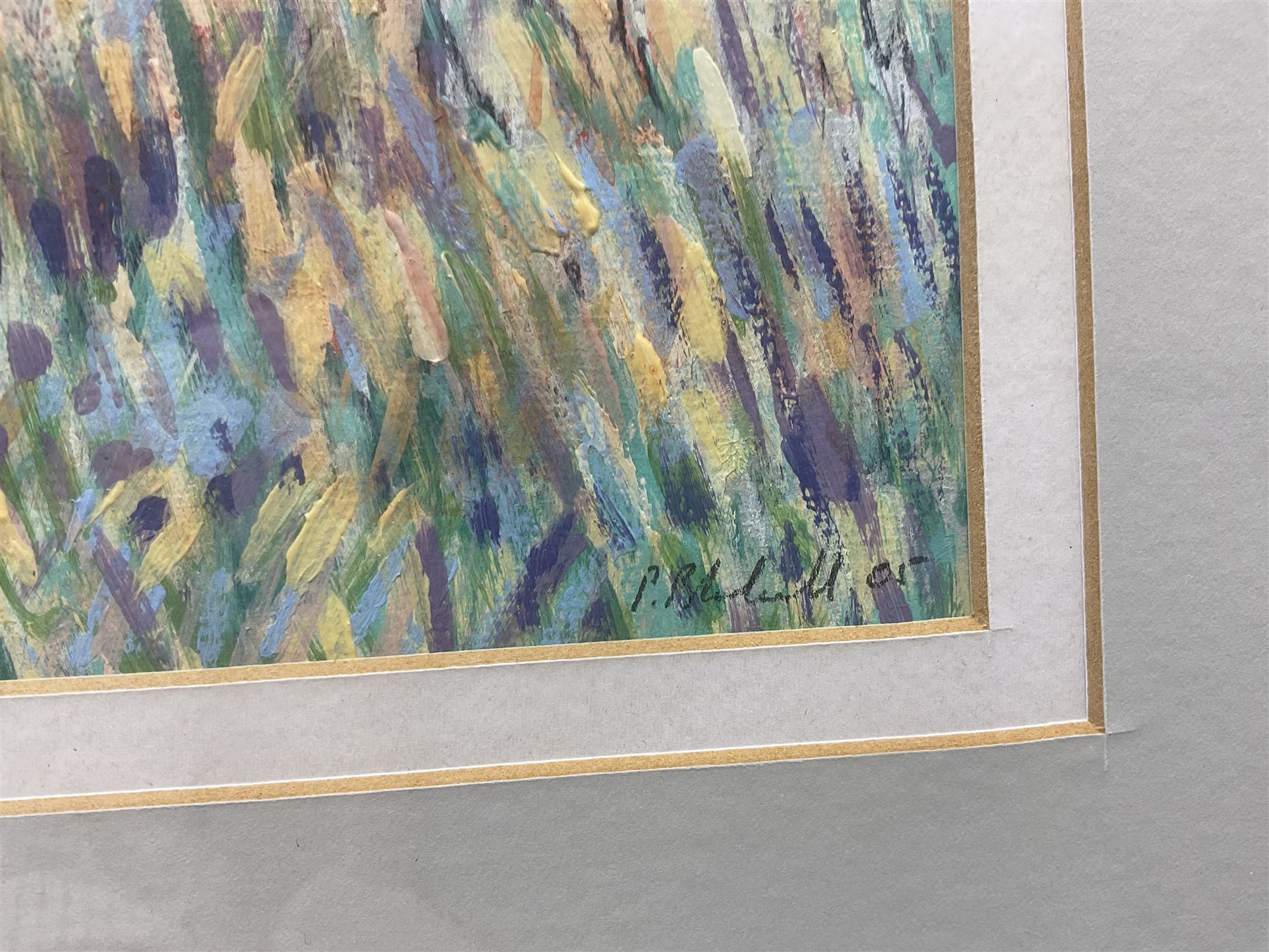 Paul Blackwell (Yorkshire Contemporary): 'The Three Trees', acrylic signed and dated '05, titled verso 29cm x 40cm  
Notes: Paul lives in Whitby and is a member of the Fylingdales Group of artists