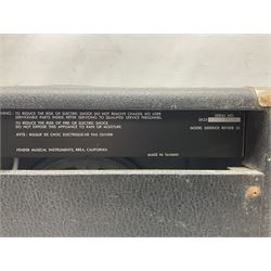 Aria Sinsonido mahogany electric travel guitar, serial no.0502385 L86cm; in original gig bag with earphones and GM11 Minituner; together with Fender Sidekick Reverb 25 amplifier and Marshall MG Series 15DFX amplifier (3)