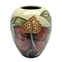 Moorcroft Simeon patterned vase, with pr