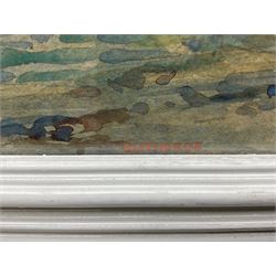 Clitheroe (British 20th century): ‘Babbacombe Bay - Devon’, watercolour signed, titled and dated 1950 verso 27cm X 35cm