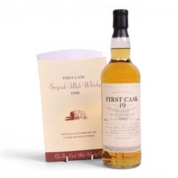 Ardmore, 19 year old Spreyside single malt scotch whisky, 46% vol 700ml, First Cask; disti...