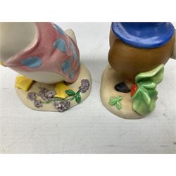 Two Border Fine Arts Peter Rabbits and Friends figures, comprising Peter Rabbit Love Radishes A2654 and Jemima Puddle-duck A2452