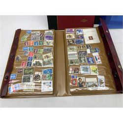 Great British and World stamps, including Romania, France, stamps on covers and pieces, used Queen Elizabeth II pre and post decimal stamps, small number of mint QEII stamps in traffic light blocks etc