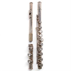 Buffet Crampon Paris flute, inscriber 'Cooper scale, ARC E, no. 22B', serial no. 731546, in hard carry case

