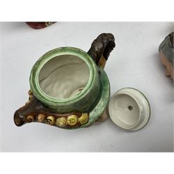 Collection of Royal Doulton and Beswick character jugs of various sizes, including North American Indian D6611, The Falconer D6533,  Tony Weller 281, Sairey Gamp 371 etc