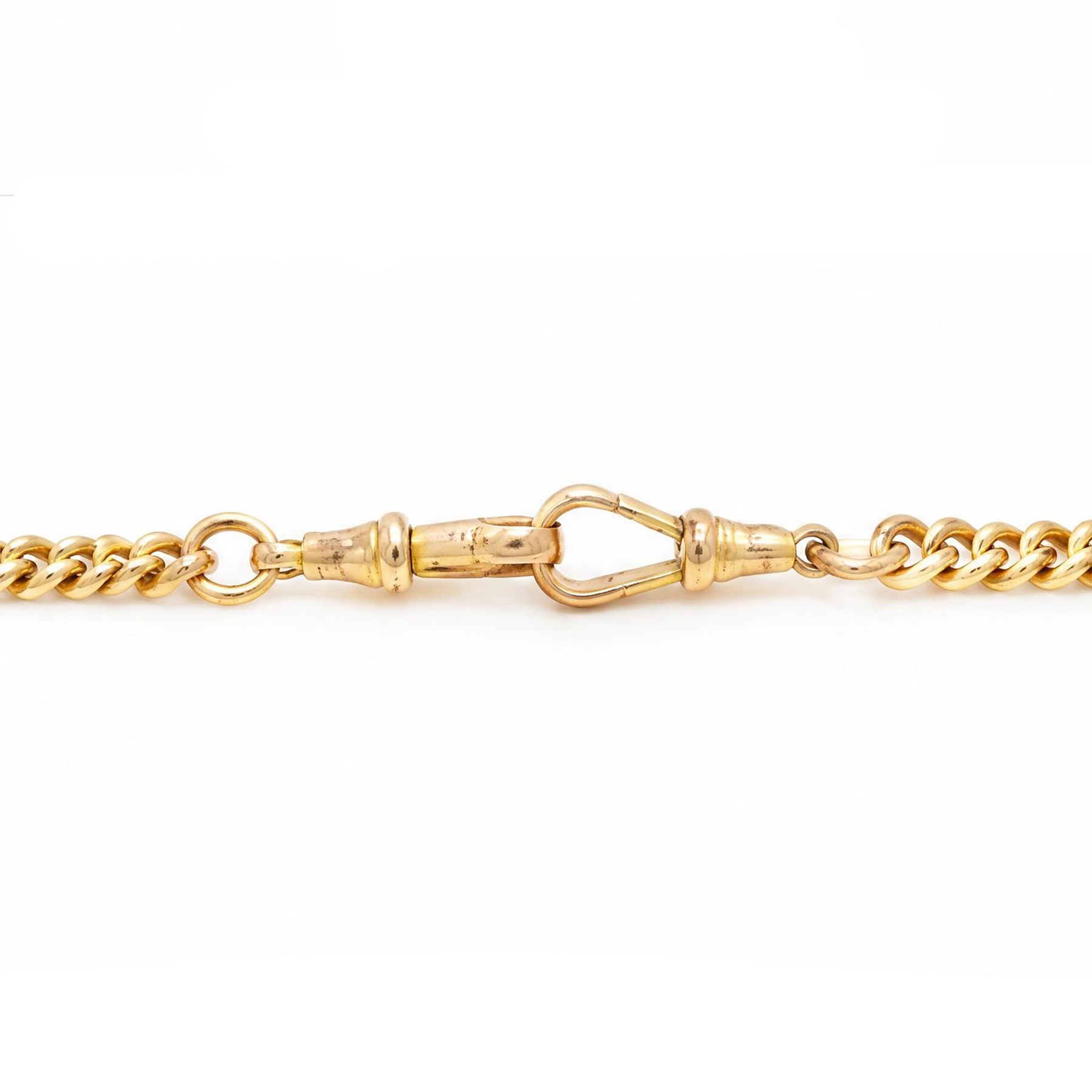 Early 20th century 9ct rose gold Albert / necklace chain by H Samuel Ltd, Birmingham 1929