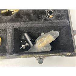 Jupiter JPS-749-547 soprano saxophone, serial no.636624; in fitted carrying case with accessories.