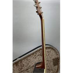 Ovation Ultra Series Model No.1512 electro acoustic guitar, 1980s/90s with textured black bowl back, natural spruce top and mahogany neck, serial no.232916 L104cm; in Hiscox Liteflite case with GuitarKes Workshop set-up and service certificate date October 2021
