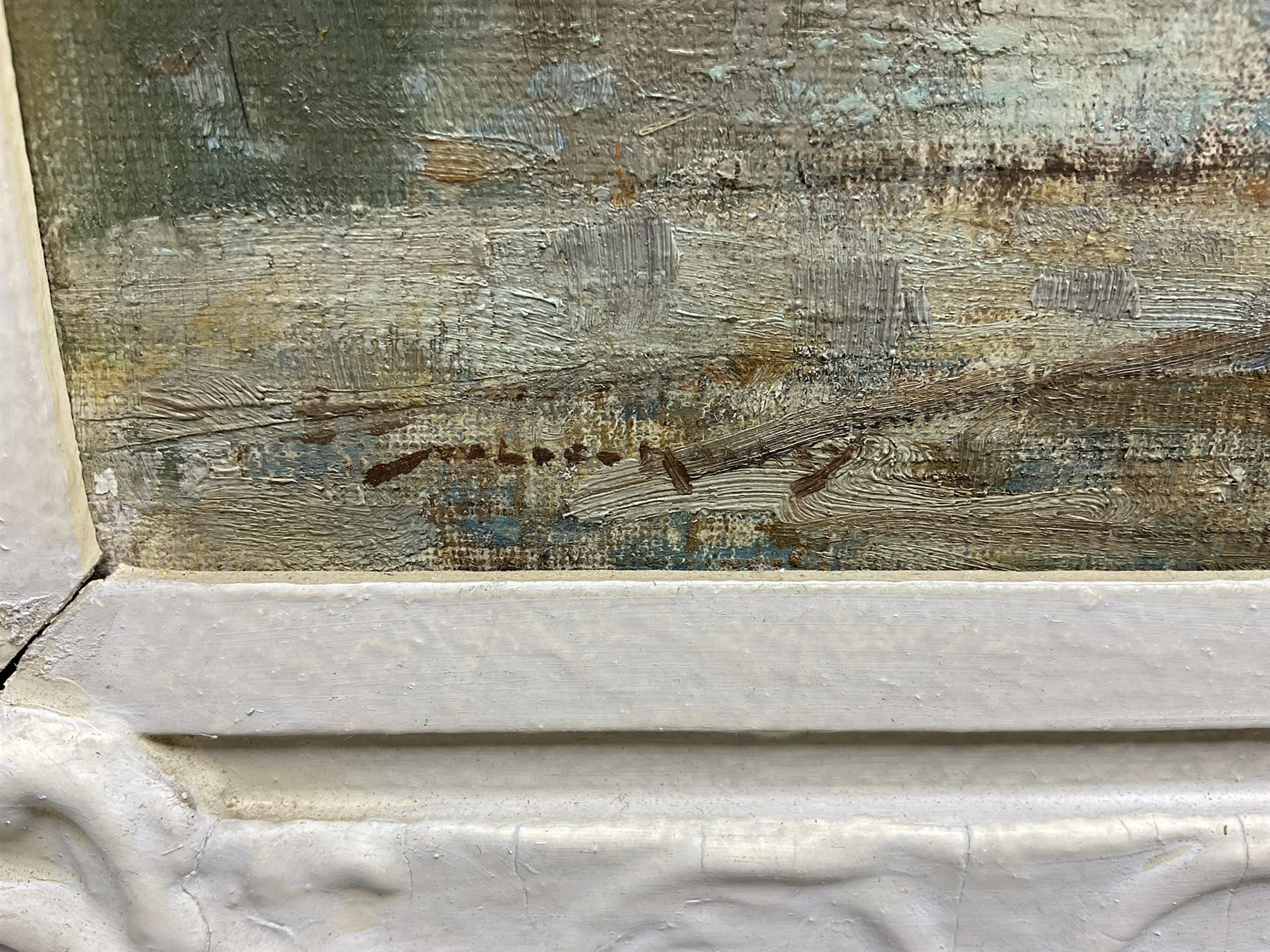 William Lee Hankey (British 1869-1952): 'Boats at Honfleur' and 'Ready for the Sea', pair oils on canvas signed, titled verso 35cm x 40cm (2)