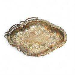 James Dixon & Sons silver plated dish/basket, together with an opium weight in the form of a chicken, Georg Jensen steel salt cellar, and other small items including Baccarat item