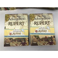 Collection of 1970s and later Rupert Bear annuals, to include two facsimile commemorative editions of the 1936 Rupert The Bear annual, 1940 facsimile 1940 adventure book annual, 50th Daily Mail edition, etc, 23 in total