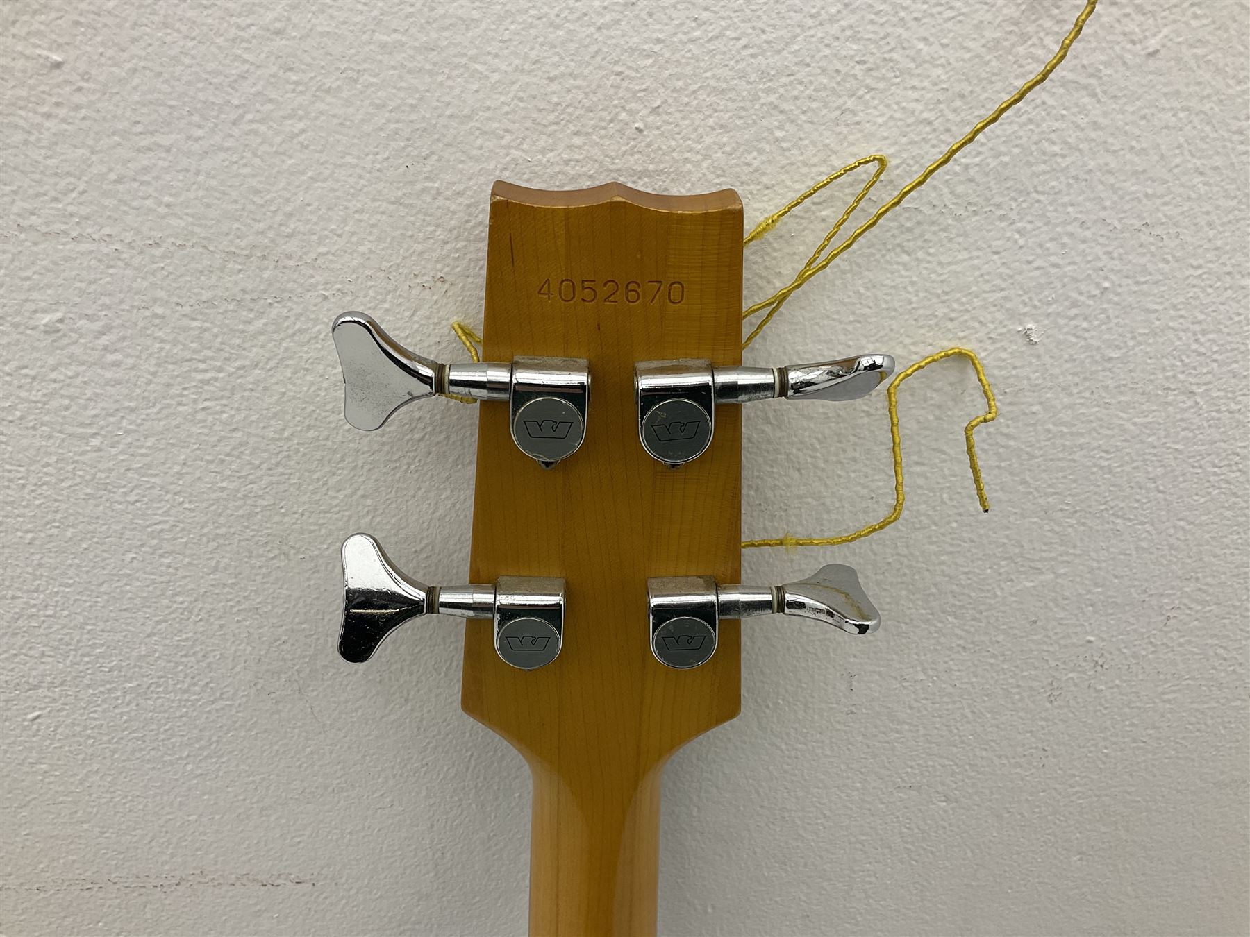 Westone Thunder 1-A elm four-string electric bass guitar, serial no.4052670 L111cm