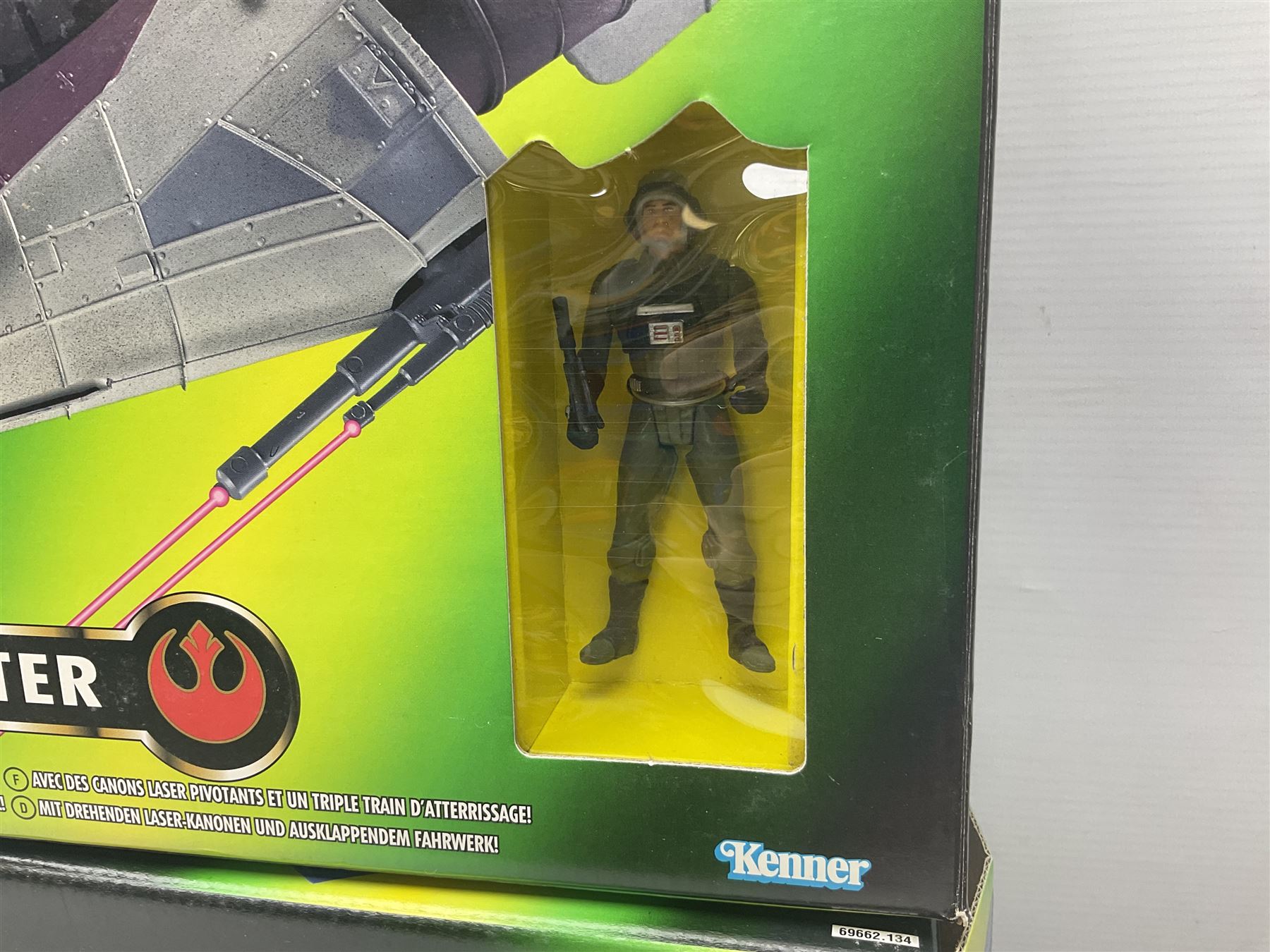 Star Wars - La Guerra De Las Galaxias La Guerre Des Etoiles - A-Wing Fighter; Luke's T-16 Skyhopper; Darth Vader's TIE Fighter; and Rebel Snowspeeder; all boxed (4)