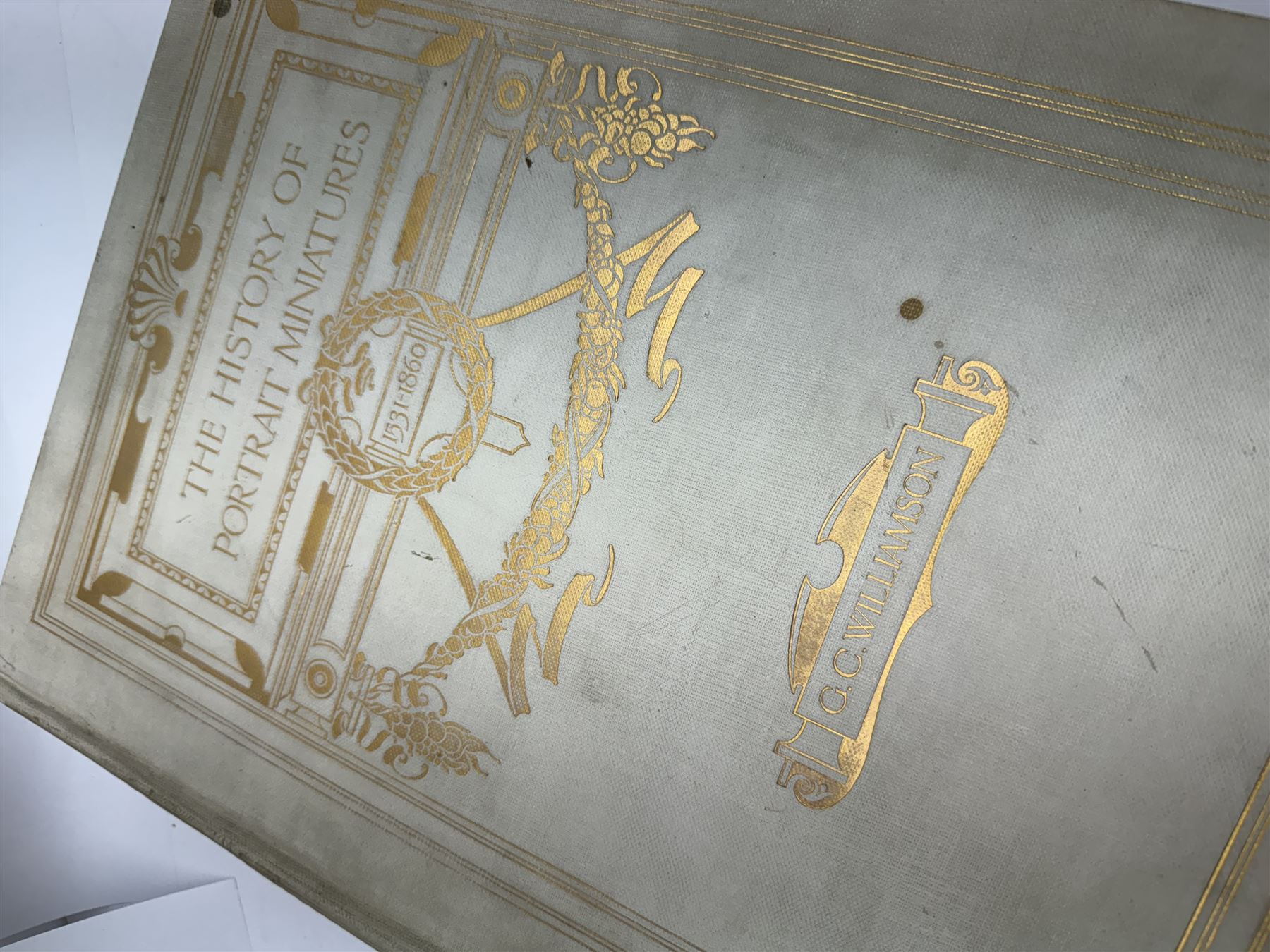 George C Williamson - 'The History of Portrait Miniatures' pub George Bell 1904, two volumes, limited edition of 520, cream and gilt boards, top edges gilt