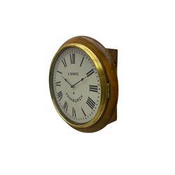 12” wall clock with a quartz movement