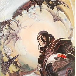 Brian Boyle (British 20th Century): original cover art for Galaxy magazine Vol. 34 No. 8 S...