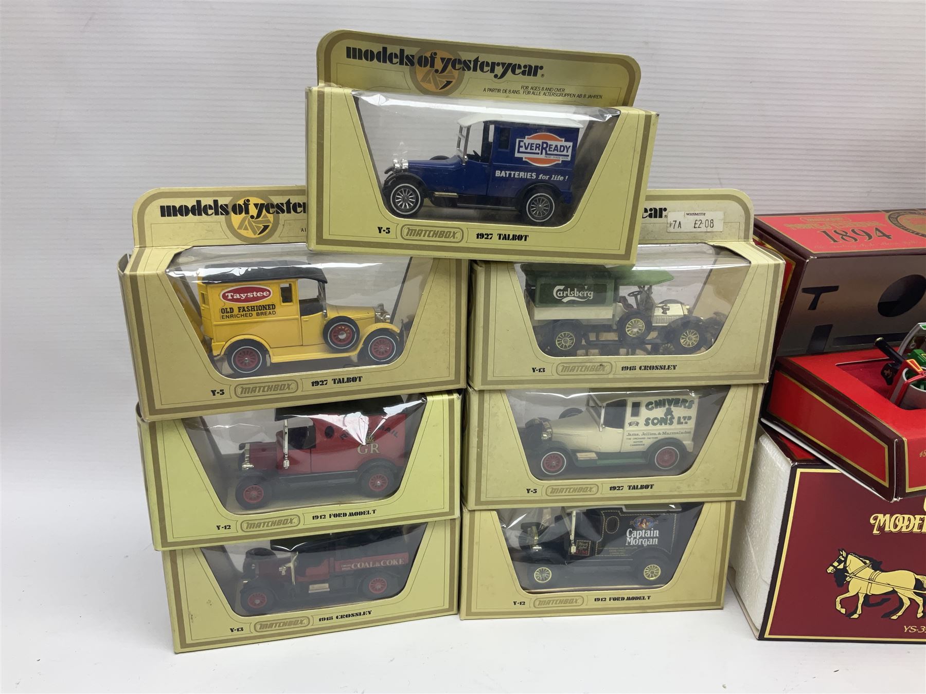 Matchbox - approximately sixty Models of Yesteryear to include special edition 1820 Passenger Coach and Horses, limited editions 1894 Aveling-Porter Steam Roller, 1829 Stephensons Rocket and 1905 Fowler Showman’s Engine; older models from the 1970s such as Y-1 1911 Model ‘T’ Ford, and a large quantity of modern models with reference materials in folder; mostly boxed 