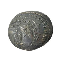 Roman Imperial Coinage, Maxentius (AD 306-312), double strike billon bronze follis 